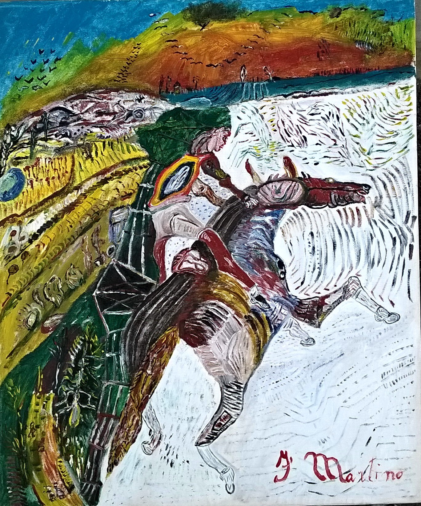 Martino Fiorattini, Senza titolo, olio su tela, 60x50 cm