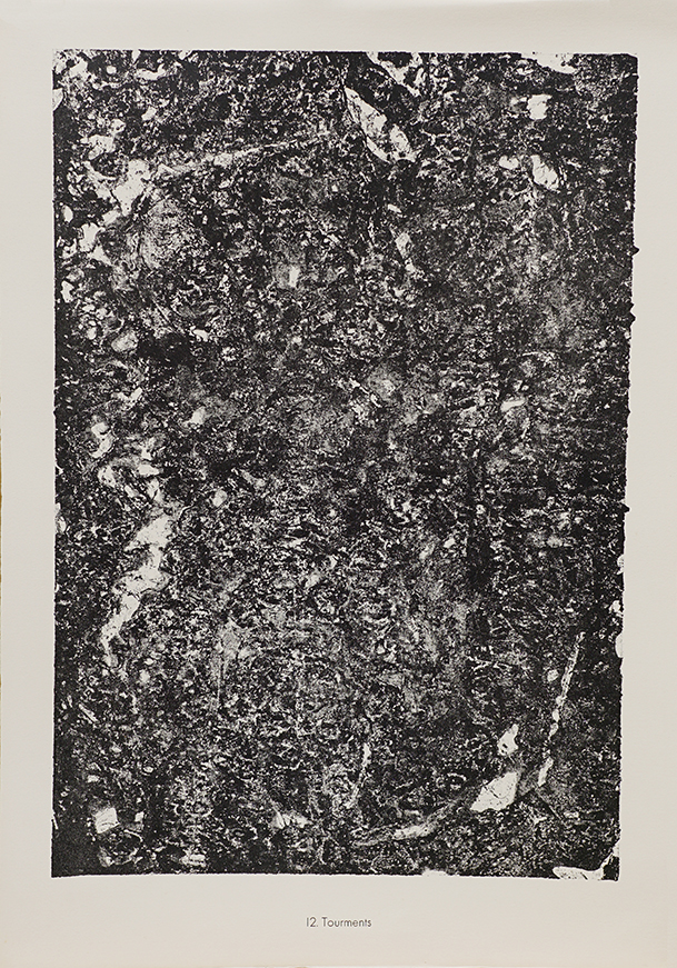 Jean Dubuffet​, 12. Tourments, 1959, litografia, 63x45 cm