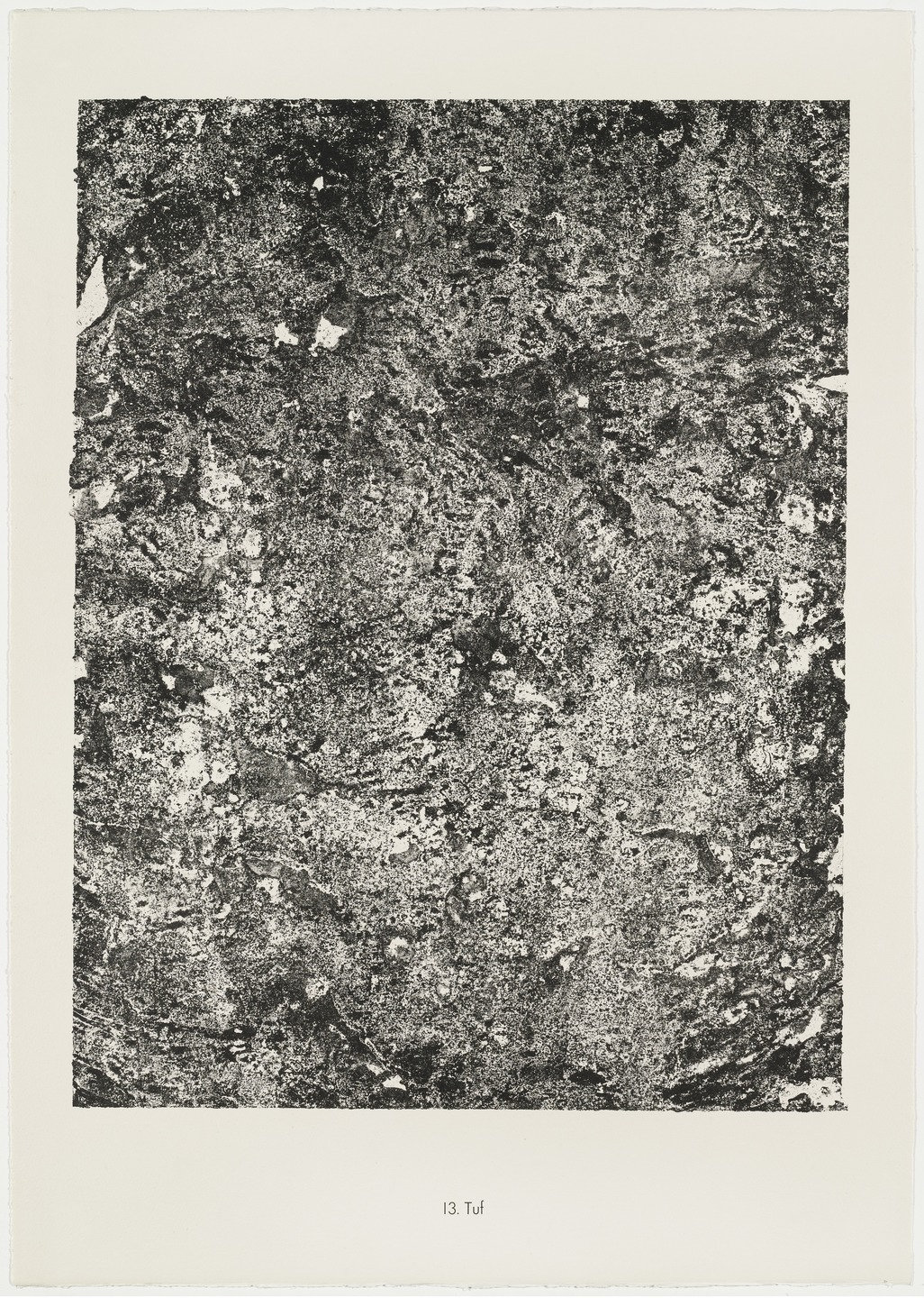 Jean Dubuffet​, 13. Tuf, 1959, litografia, 63x45 cm