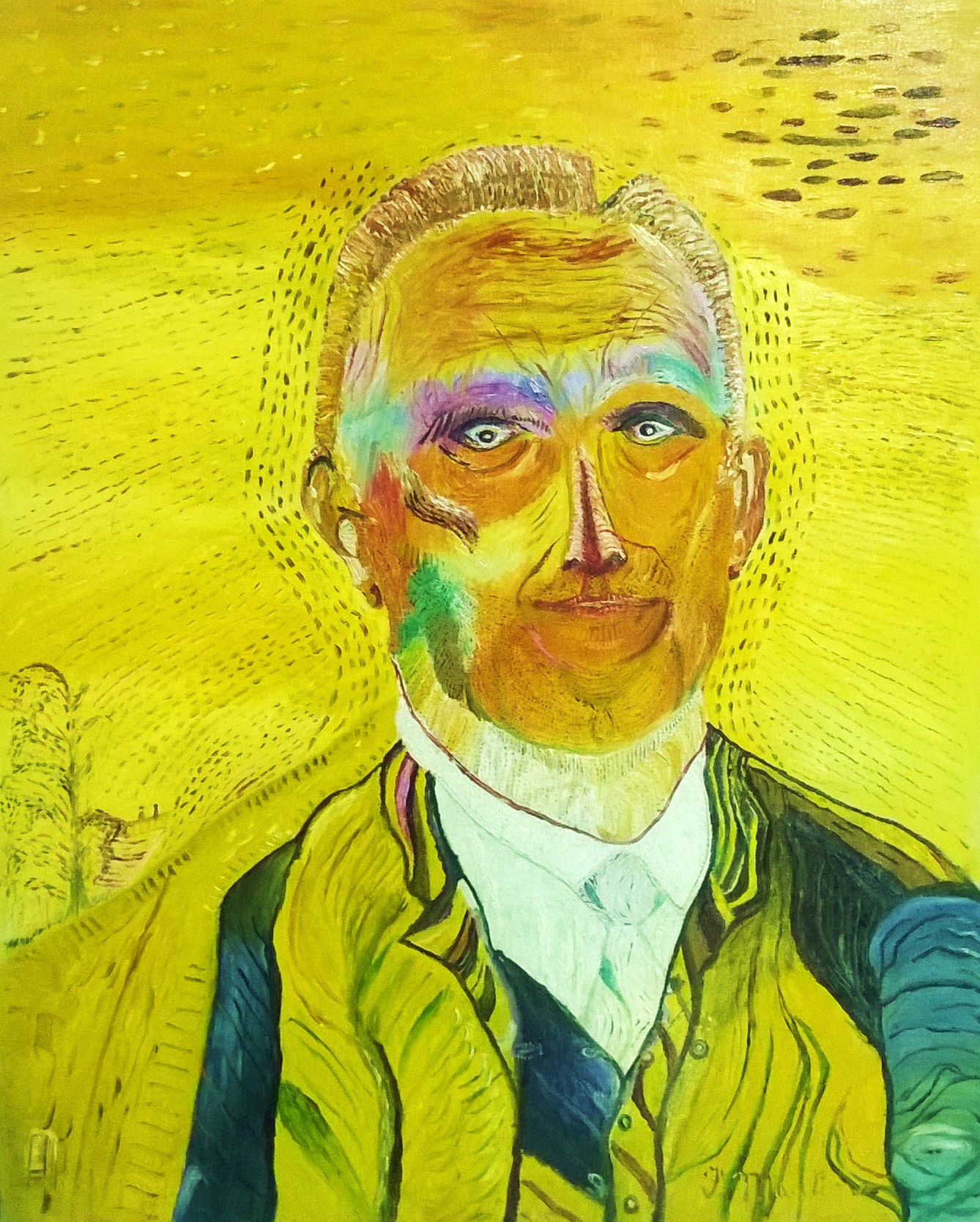Martino Fiorattini, Senza titolo, olio su tela, 50x40 cm
