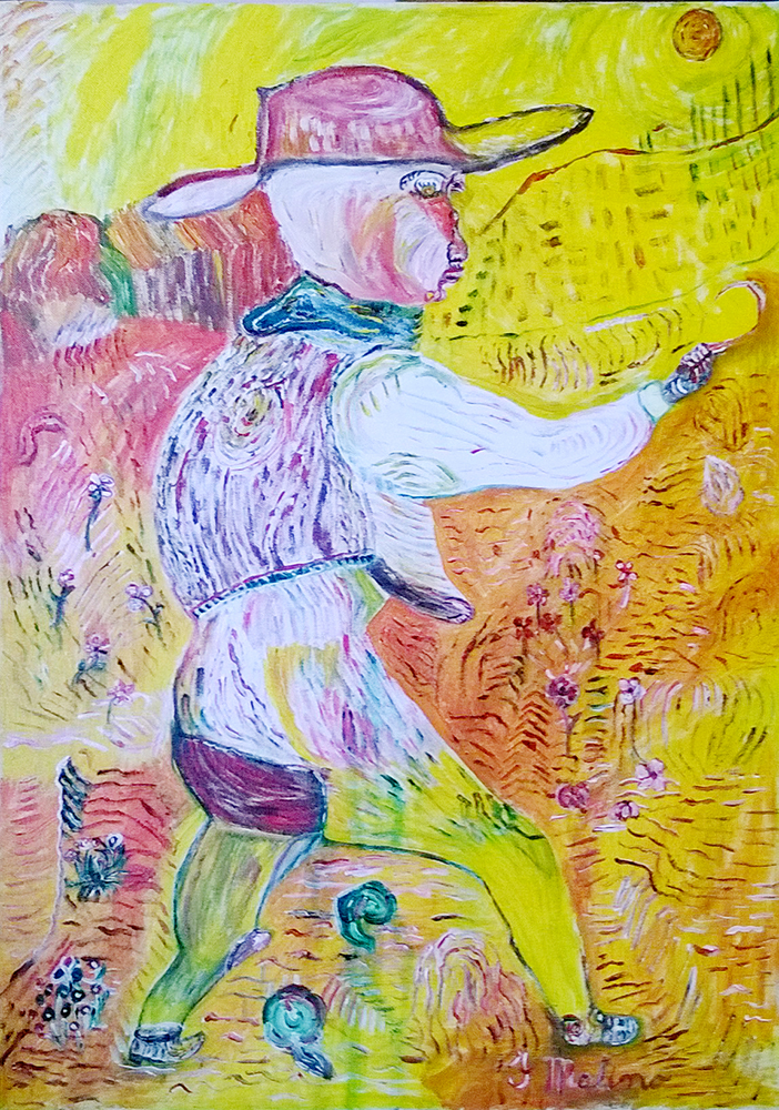 Martino Fiorattini, Senza titolo, olio su tela, 70x50 cm