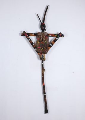Marie-Claire Guyot, Senza titolo, 1980, legno, acrilico e lino, 96x184 cm